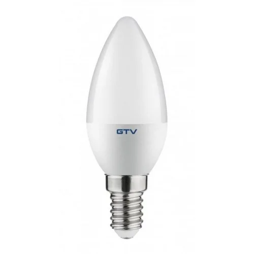 LED Bulb E14, C37, 6W, 3000K, Candle Milky
