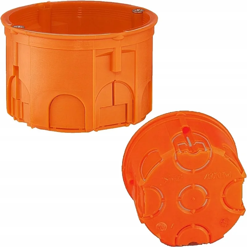 ELEKTRO-PLAST Puszka podtynkowa Pp/t-1 (76x76x50,5), biała pokrywa, zaślepka tekturowa, IP40