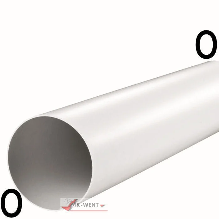 KANAŁ OKRĄGŁY VENTS FI 100 MM DŁ. 1.0 MB BIAŁY PCV