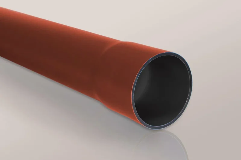 TTPLAST Rura osłonowa sztywna dzielona ROS-D 110 czerwona (3m)