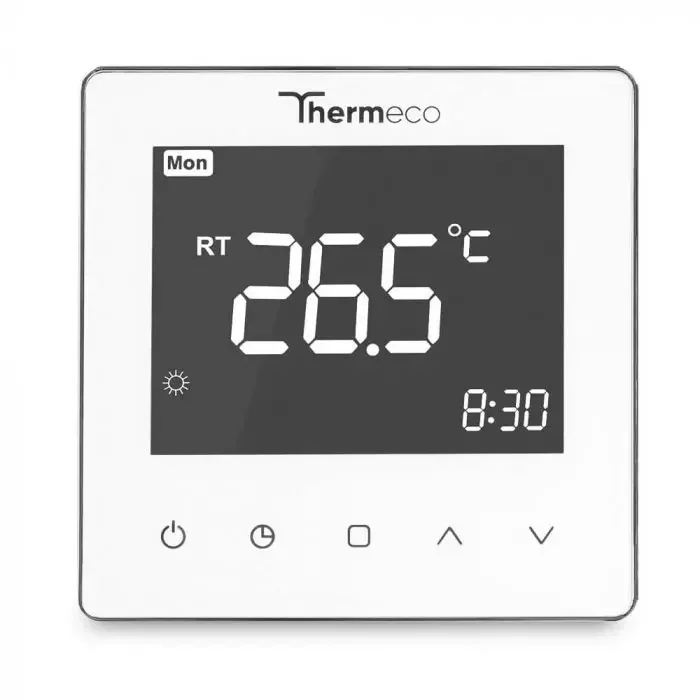 Thermeco Regulator temperatury H10 WiFi biały programowalny z aplikacją Tuya