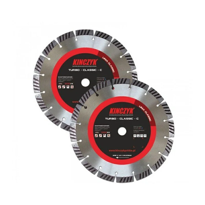 KIŃCZYK Tarcza diamentowa TURBO CLASSIC-C 125x15x22.23mm do betonu