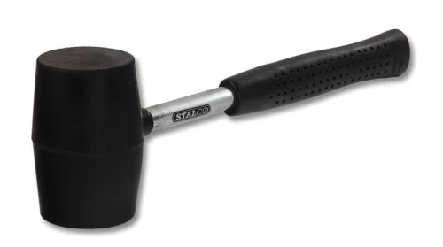 Młotek gumowy 90mm trzonek metalowy STALCO S-19590