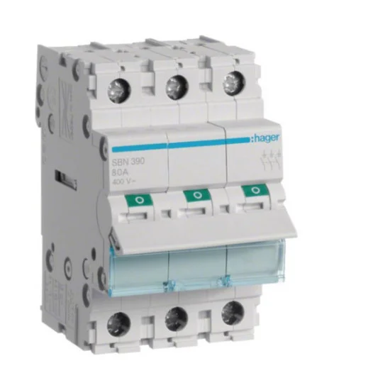 HAGER Modułowy rozłącznik izolacyjny 3P 100A SBN390