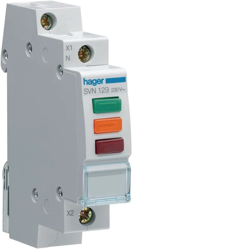 HAGER SVN129 Lampka sygnalizacyjna LED 230V AC (czerwona/zielona/pomarańczowa)