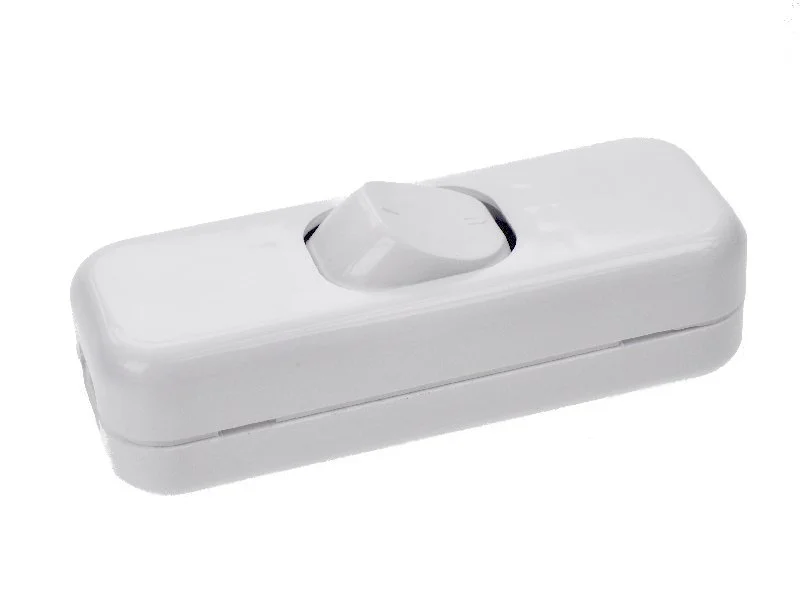 Łącznik kołyskowy 2-biegunowy 6A 250V biały WP-20