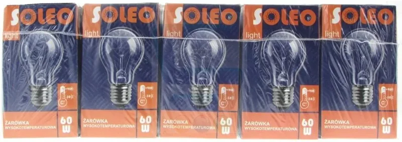 HELIOS SOLEO WST-2622 żarówka wysokotemperaturowa 60W E27 A55