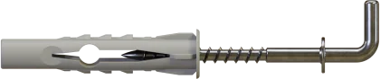 STALCO KUHP-6/4x48 rozporowy hak prosty nylon