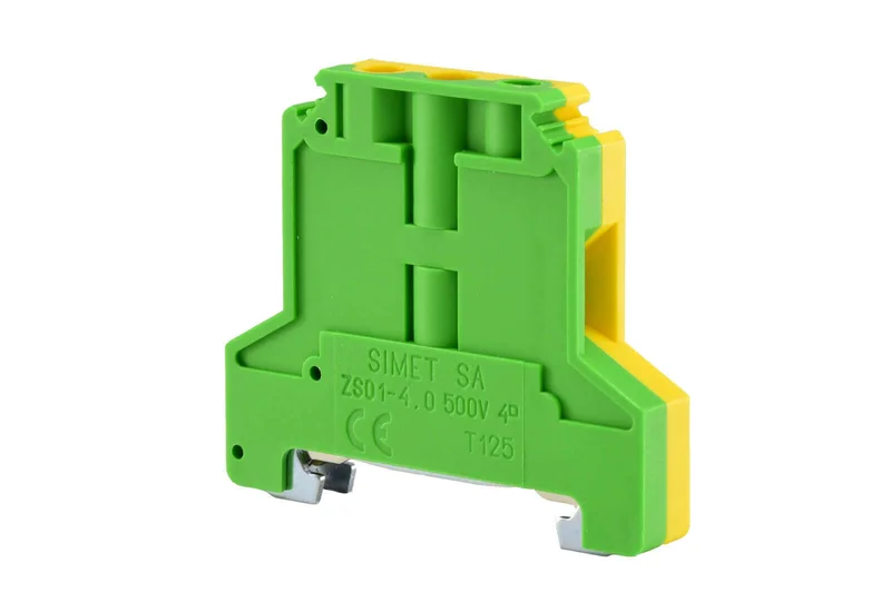 SIMET Złączka szynowa gwintowa ochronna ZSO1-4.0 żółto-zielony 4 mm²