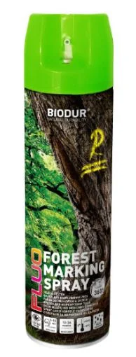 Biodur Farba do znakowania drzew aerozol zielony 500ml (Forest Marking Spray)