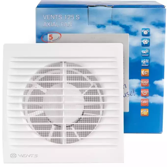 VENTS 150 Silenta-M L wentylator osiowy, fi 150mm, z łożyskami kulkowymi