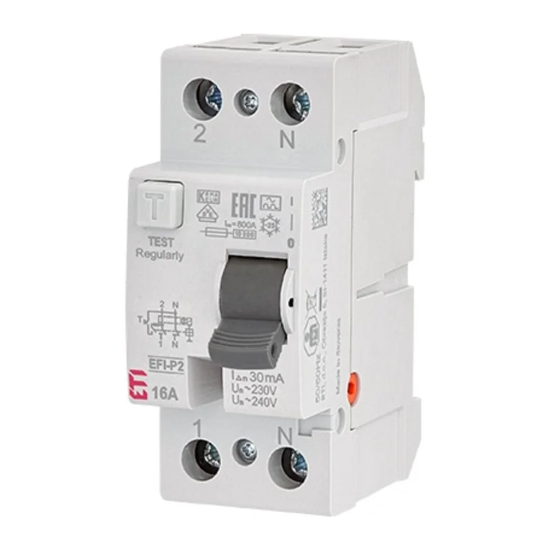 ETI EFI6-P2 A 25/0.03 Wyłącznik różnicowoprądowy 2P 25A 30mA typ A 6kA