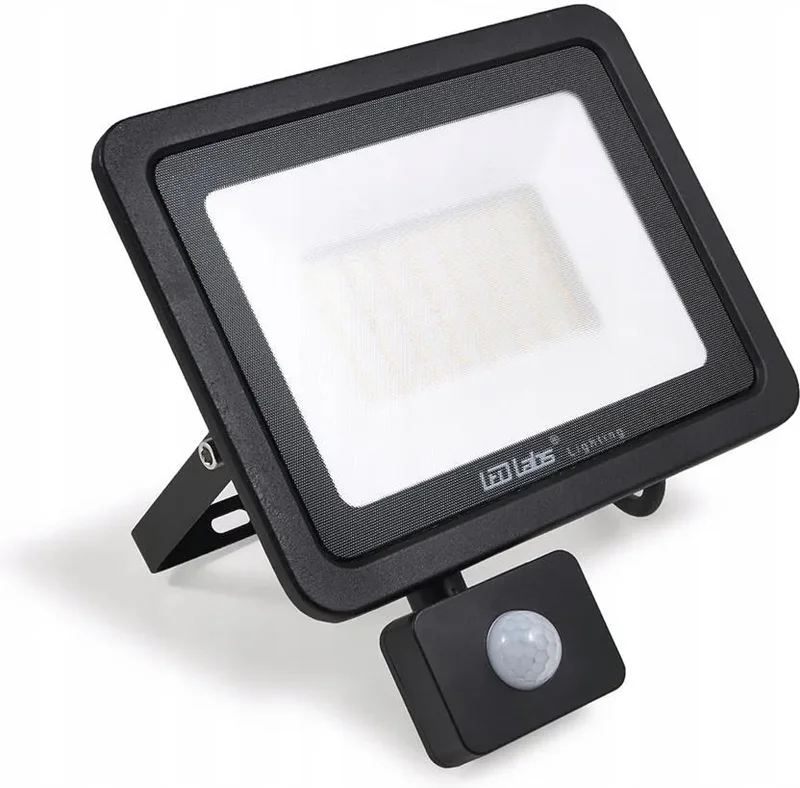Naświetlacz LED FLOODLIGHT 50W 4250lm 4000K IP65 NW czarny z czujnikiem ruchu PIR