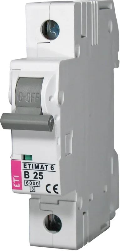 ETI POLAM Wyłącznik nadprądowy ETIMAT 6 1P B 25A 6kA AC