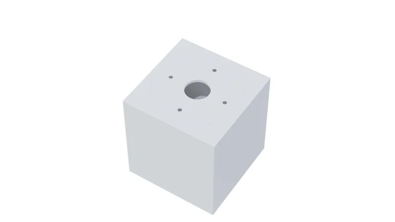 BRITOP Lighting NORD Oprawa natynkowa kwadrat tuba mała 1xGU10 biała 8x8 cm