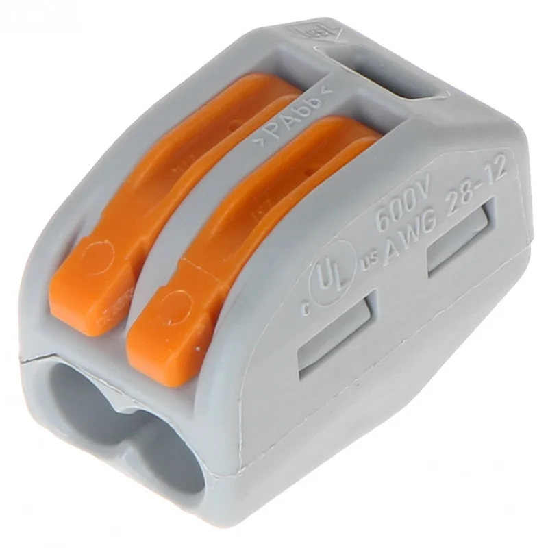 WAGO Szybkozłączka z dźwigniami zwalniającymi 2x0,08-4mm² 222-412