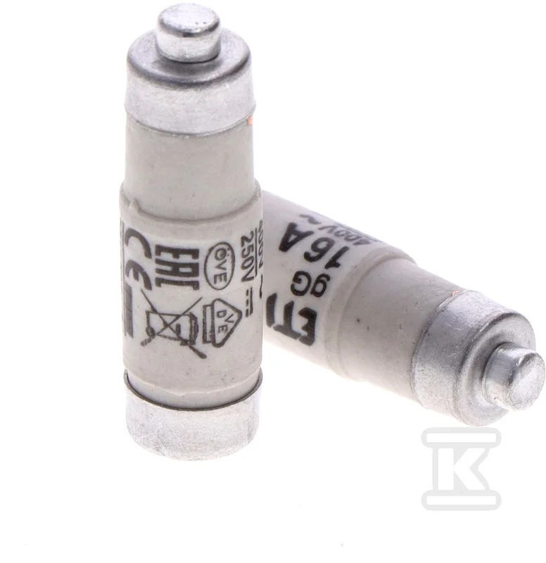 ETI Wkładka bezpiecznikowa D01 16A gG 400V AC/250V DC E14