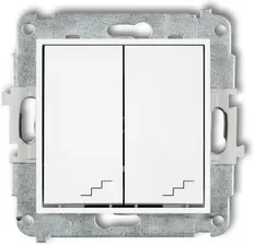 Karlik MINI Łącznik zwierny dzwonek biały mat 25MWP-4