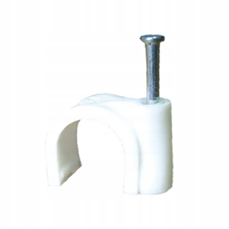 Elektro-Plast FLOP-6 27.06 - Uchwyt kablowy okragly z gwozdziem fi 6mm (100szt.)