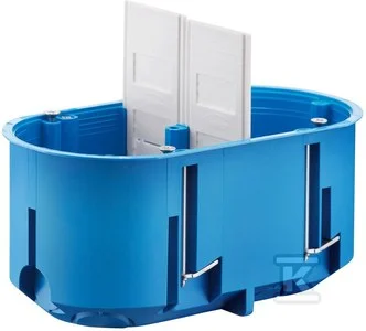 Simet P2x60D Puszka do pustych ścian podwójna 2x60mm głęboka Multibox niebieska