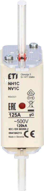 ETI Polam Wkładka bezpiecznikowa NH1C gG 125A/500V