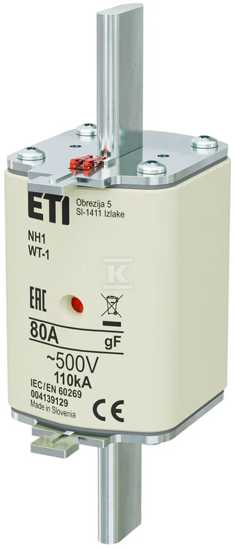 ETI Polam Wkładka topikowa NH1 gG 80A/500V KOMBI