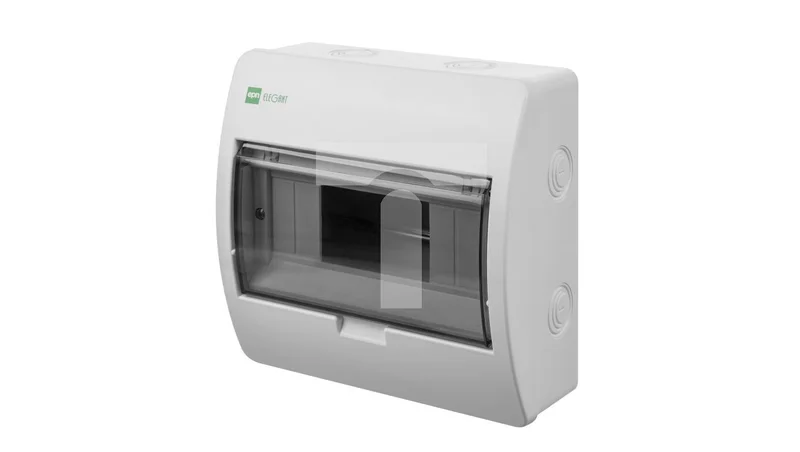 ETI Polam Rozdzielnica modułowa DIDO ECM8PT 1x8 podtynkowa, drzwi transparentne, IP40