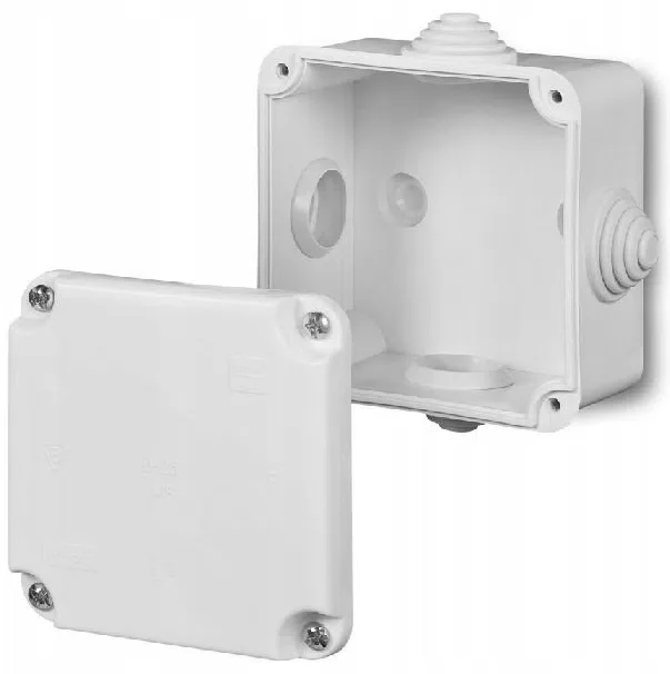 Puszka hermetyczna natynkowa PK-0 IP55 88x88x60mm biała EP-LUX 0224-00