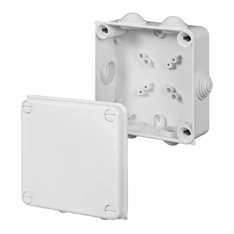 ELEKTRO-PLAST NASIELSK Puszka natynkowa hermetyczna PK-4 EP-LUX pusta 135x135x65mm Biała IP55