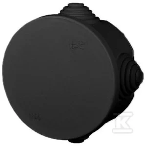 FAST-BOX F1 Puszka natynkowa okrągła 65x35 IP55 czarna