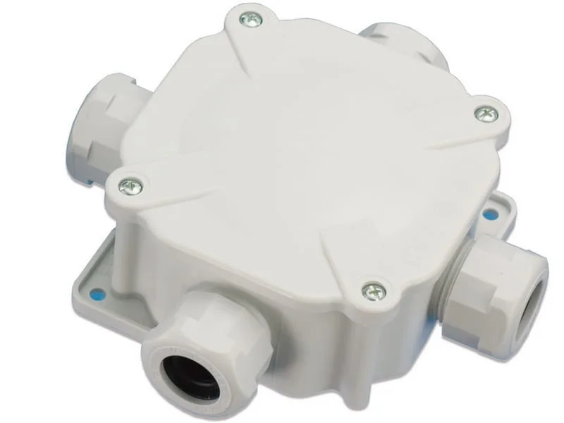 PAWBOL Puszka N/T hermetyczna PH PG16 75x75x33 5x4mm2 IP67 szara z dławikami A.0035