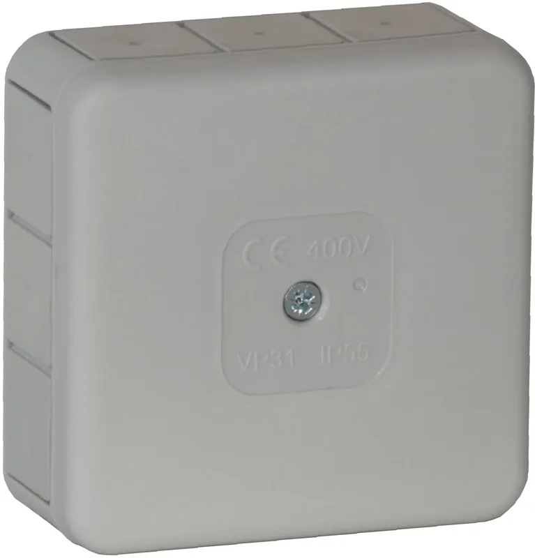 VIPLAST Puszka natynkowa biała IP55 85x85x37mm