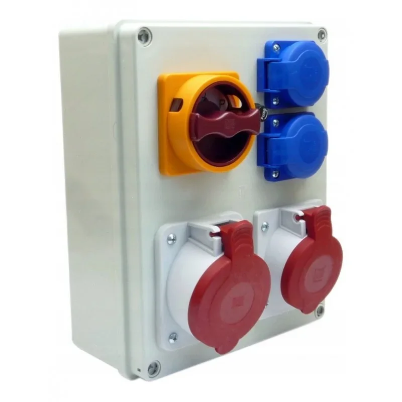 Pawbol Rozdzielnica R-BOX 240 1x32A/5P 1x16A/5P 2x250V Wyłącznik L/P IP44 B.1095W