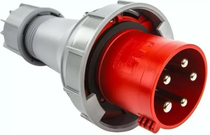 Wtyczka przenośna Power Twist 63A 400V 3P+N+PE IP67 czerwona