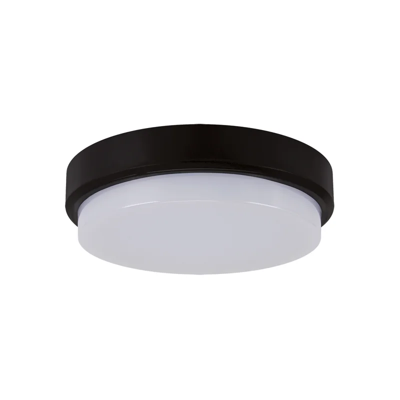 STRUHM Plafoniera zewnętrzna ARON LED C 12W 4000K 1200lm IP65 śr. 17,5cm czarna