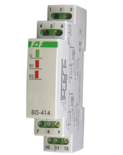F&F Przekaźnik bistabilny sekwencyjny BIS-414 2x16A 230V na szynę DIN