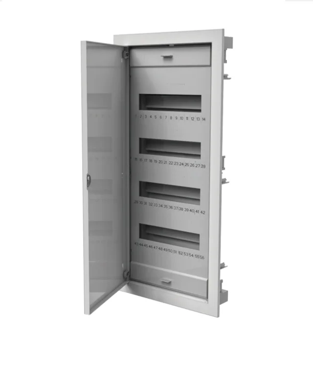 Rozdzielnica modułowa podtynkowa 4x12 (48 modułów) z metalowymi drzwiami IP40 N+PE C.1548