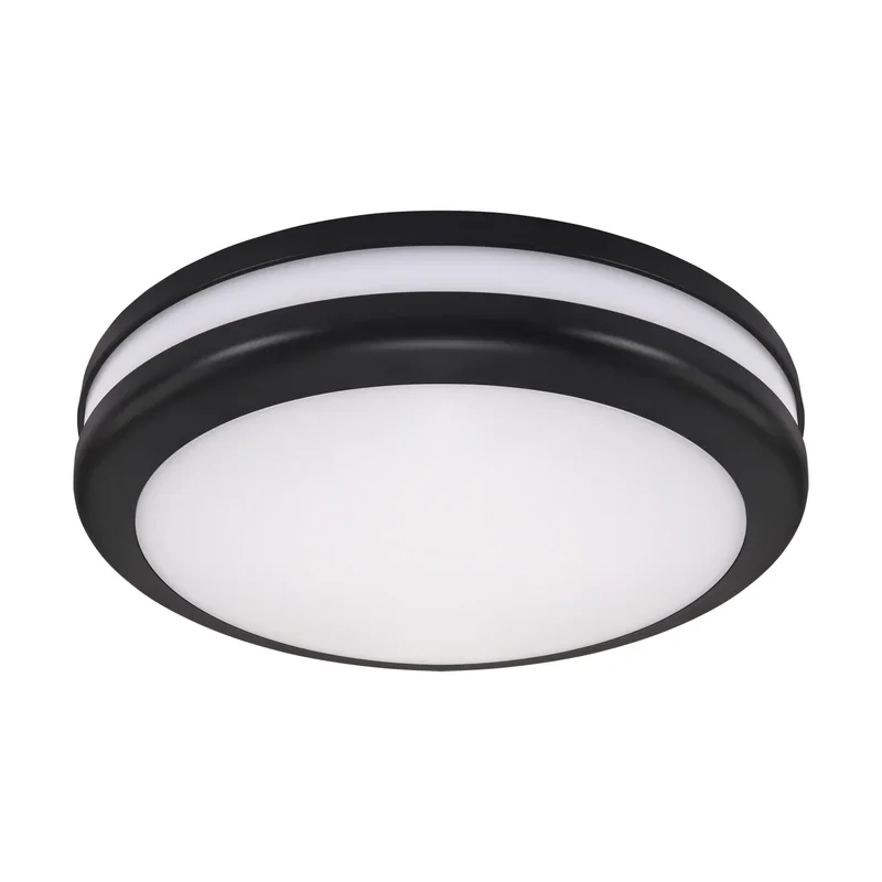 STRUHM BIRMA Plafoniera hermetyczna 2xE27 BLACK 2x max 18W