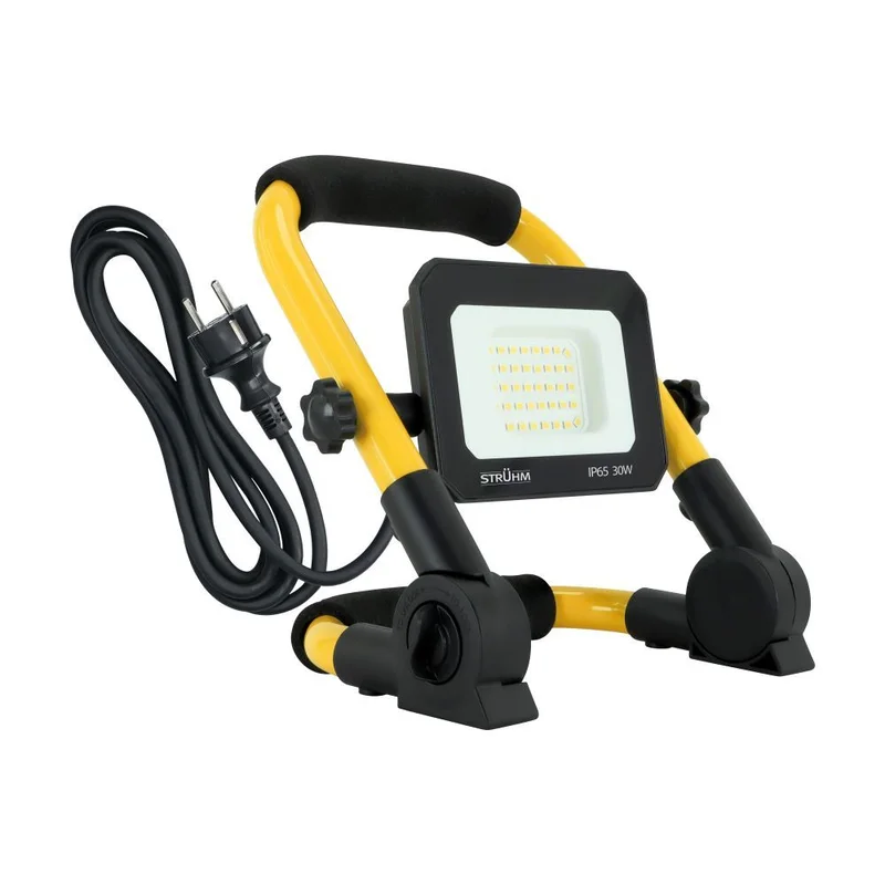 Naświetlacz LED BAZYLI BLACK NW 30W 5000K 3650lm 115° IP65 czarny/żółty STRUHM
