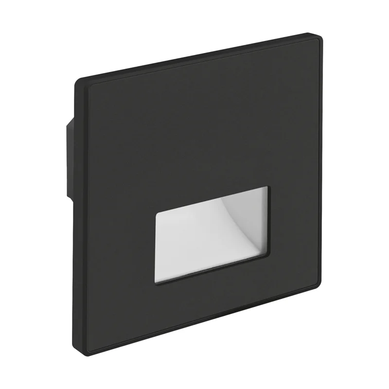 Oprawa dekoracyjna LED WEKTOR LED D 1,2W BLACK CCT 50lm kwadratowa czarna