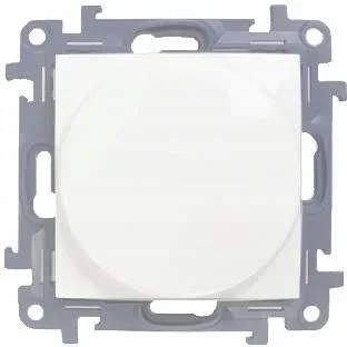 Ściemniacz do LED ściemnialnych naciskowo-obrotowy jednobiegunowy 230V 2-250W biały Simon 10