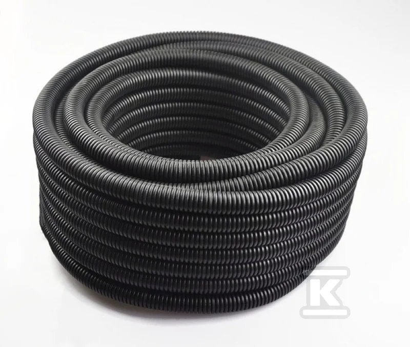 Rura giętka karbowana RKSGV 32/25 PVC UV czarna 750N 25m