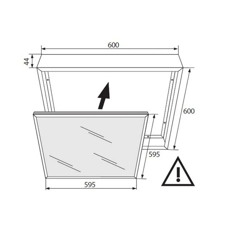 Eko-Light Ramka Aluminiowa 60x60 do Panelu LED EKP9131