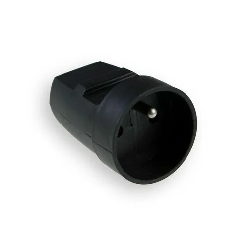 Elgotech G-10-2 Gniazdo przenośne jednokrotne z uziemieniem 16A 250V czarne